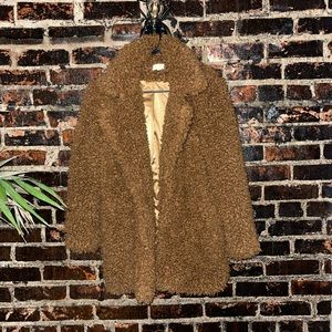 Mocha Brown Teddy Jacket
